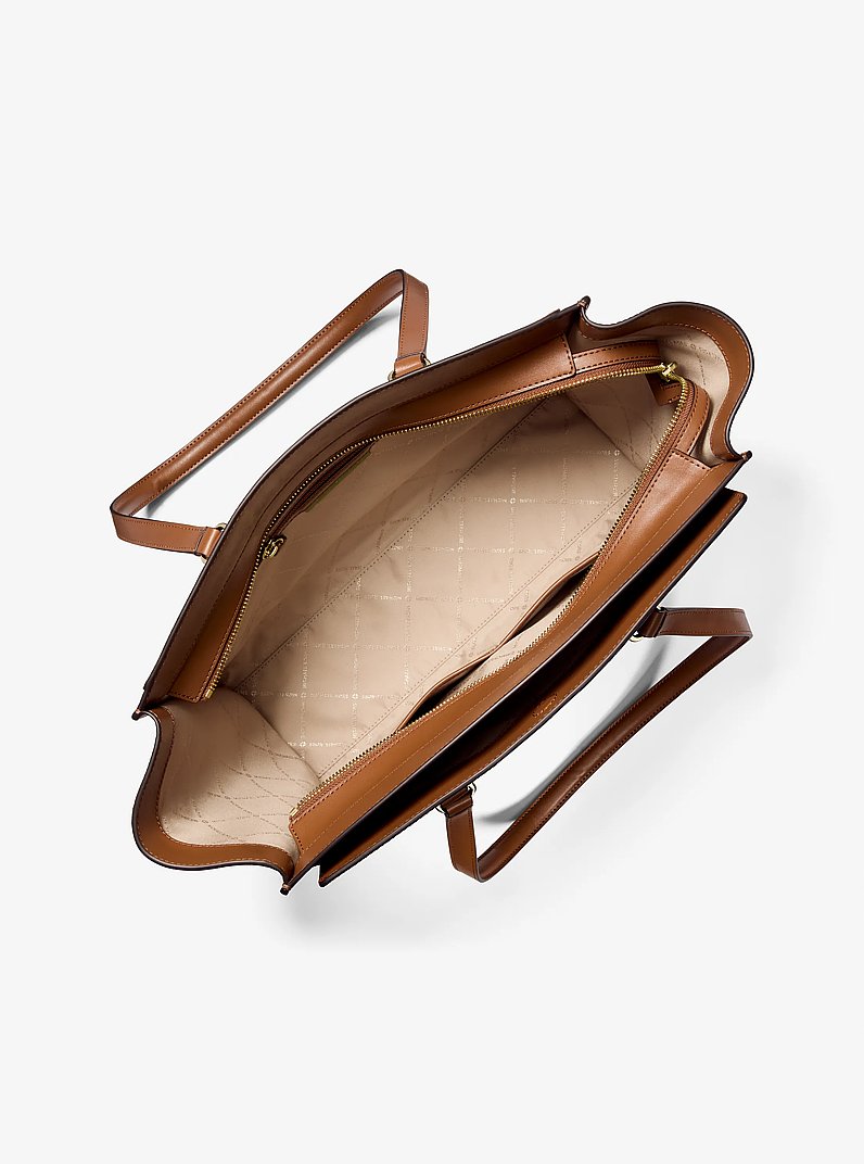 Grand cabas Becca en cuir Saffiano