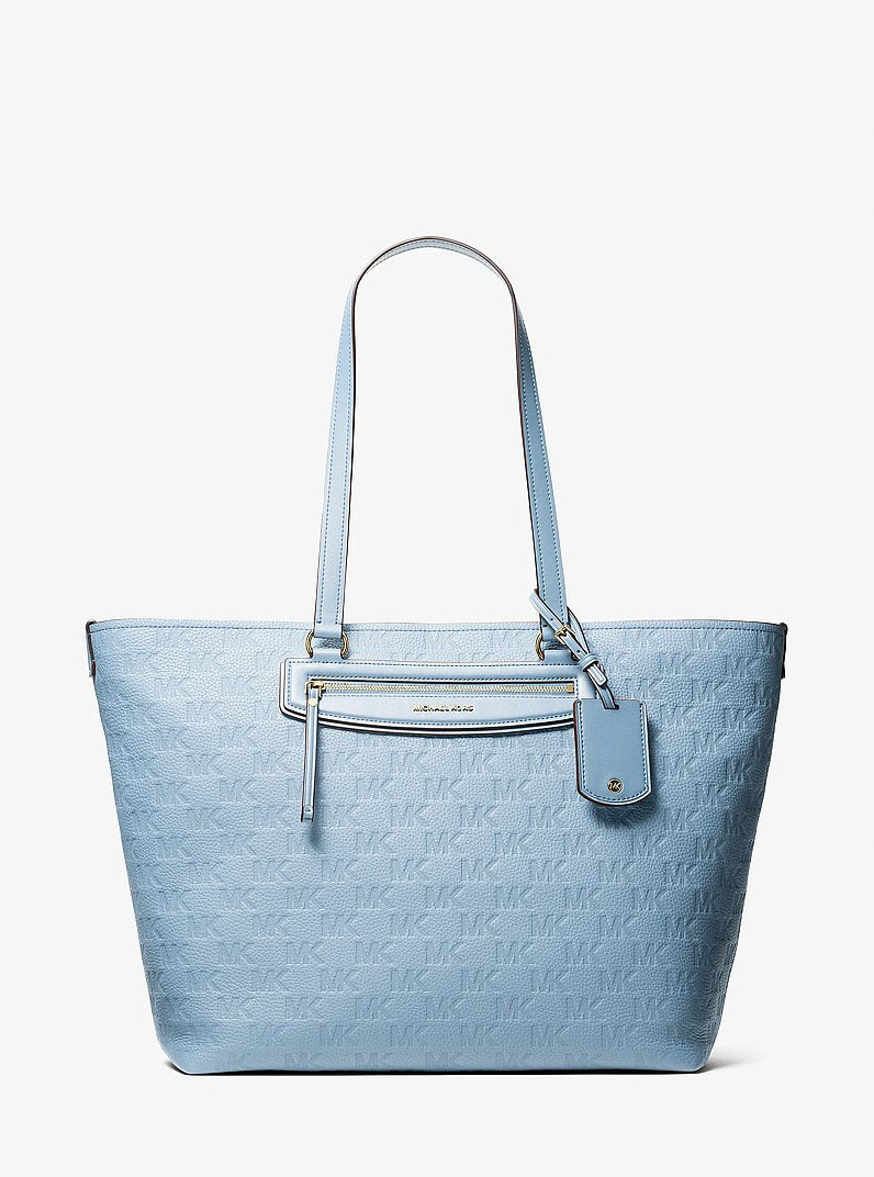 Cabas Jet Set Travel en cuir à logo en relief