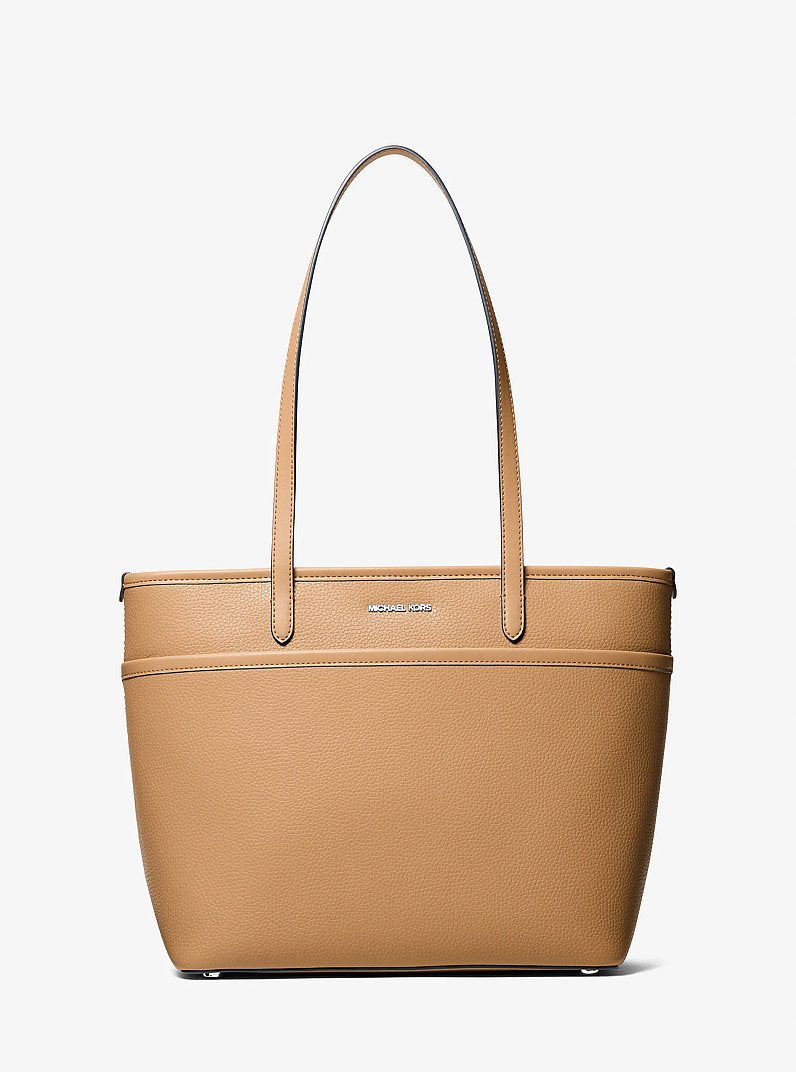 Cabas Marlowe de taille moyenne en cuir grainé à poches