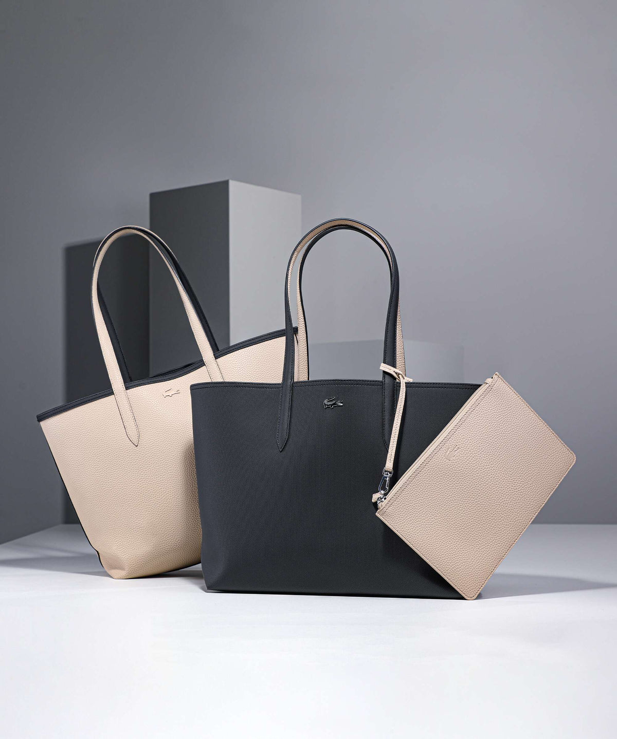 Lacoste Anna Boodschappentas noir/krema