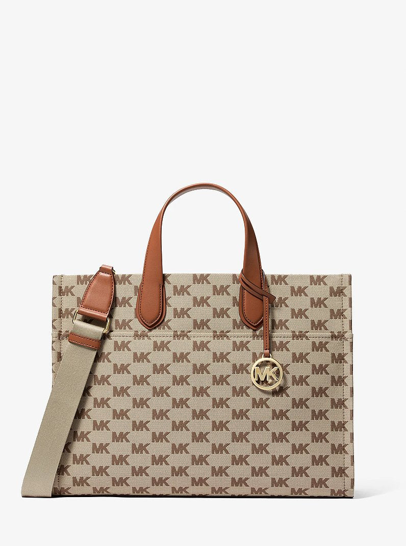 Grand cabas Gigi en jacquard à logo