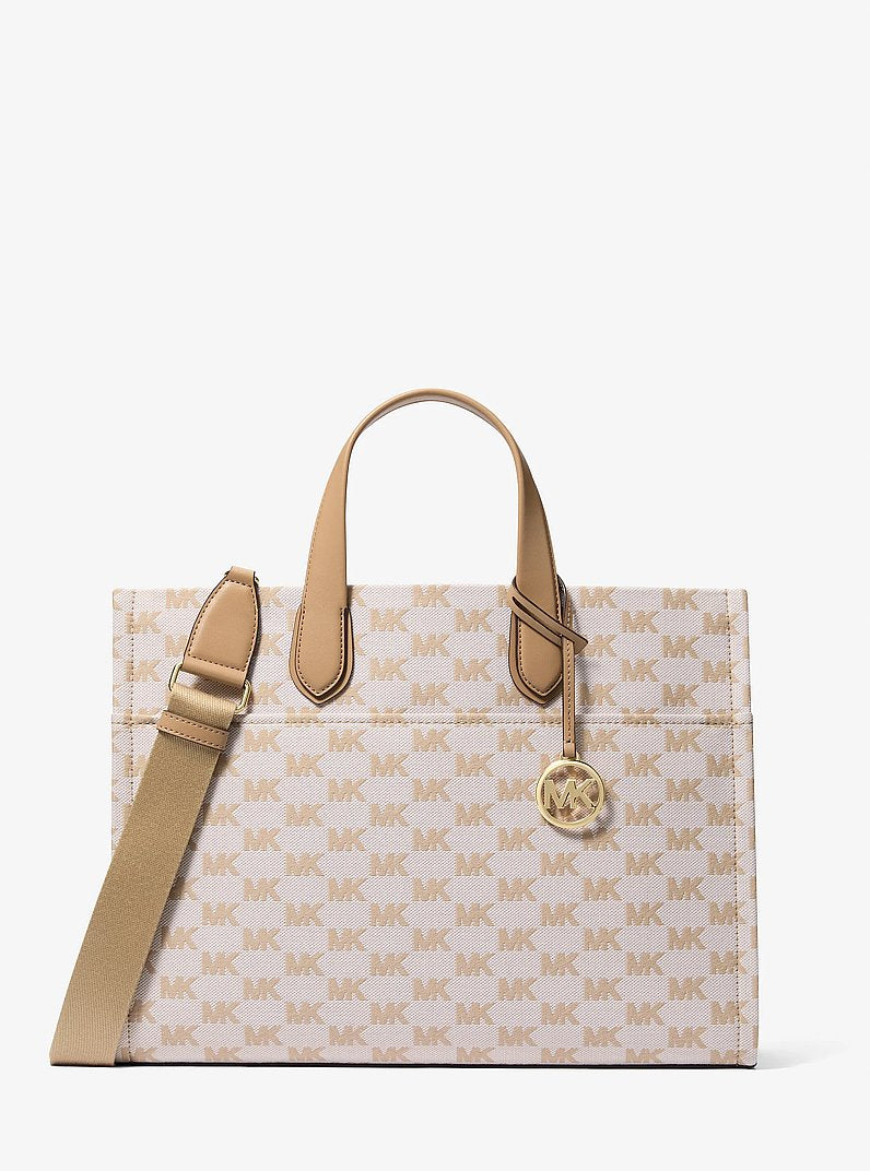 Grand cabas Gigi en jacquard à logo