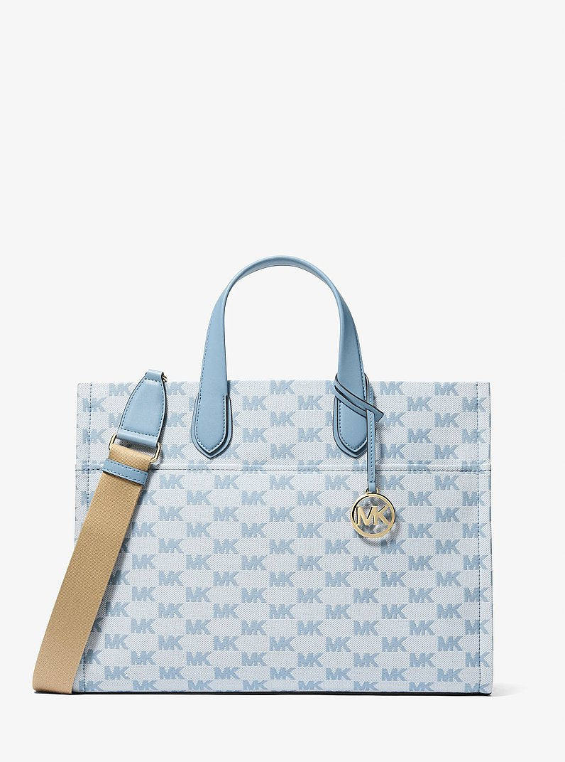 Grand cabas Gigi en jacquard à logo